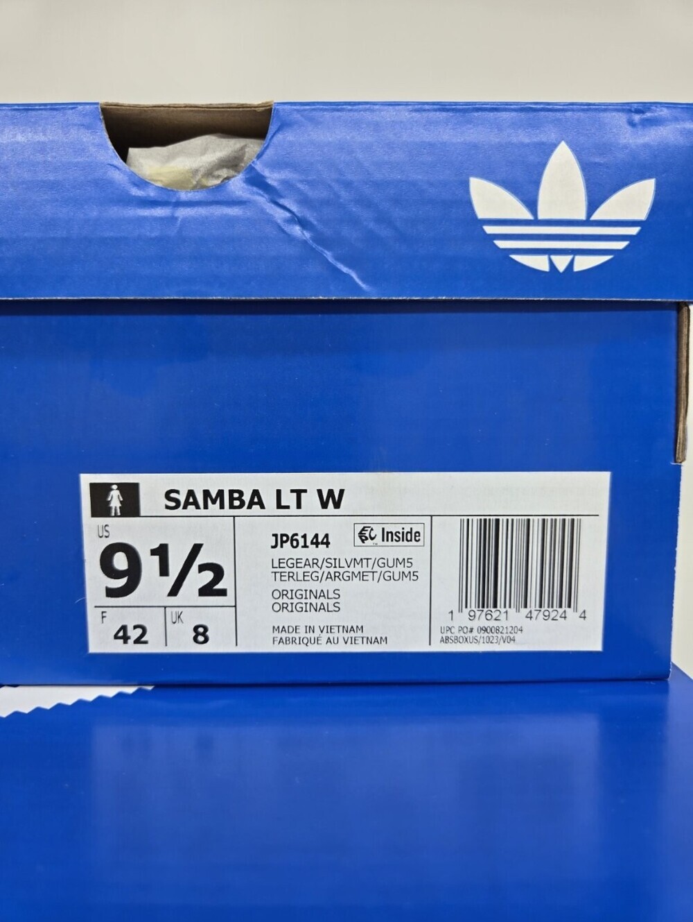 adidas Women's Samba LT JP6144 Legend Earth Silver Metallic Gum Shoes Size 9.5 - Picture 8 of 8